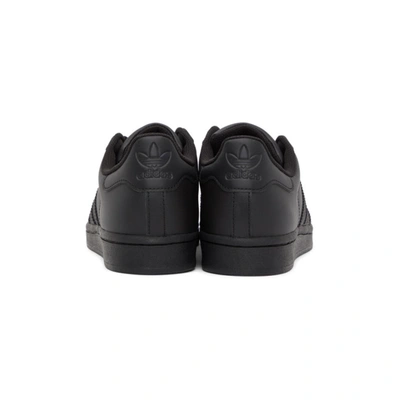 Shop Adidas Originals Black Superstar Sneakers