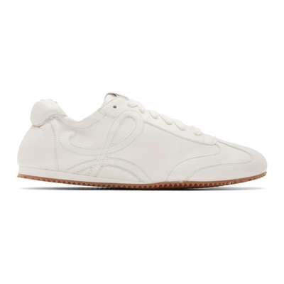 Shop Loewe White Ballet Runner Sneakers In 2100 White