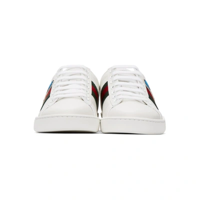 Shop Gucci White Disney Edition Donald Duck Ace Sneakers
