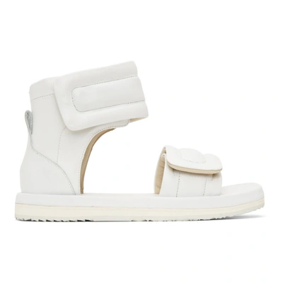 Shop Maison Margiela White Leather Future Sandals In T1003 White