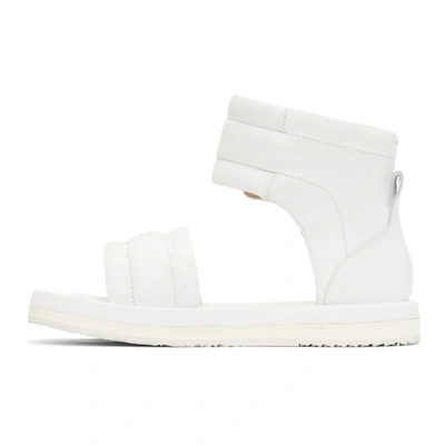 Shop Maison Margiela White Leather Future Sandals In T1003 White