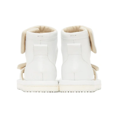 Shop Maison Margiela White Leather Future Sandals In T1003 White