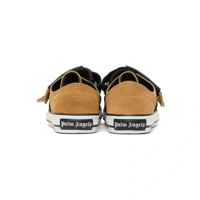 Shop Palm Angels Beige Vulcanized Sneakers In Sand