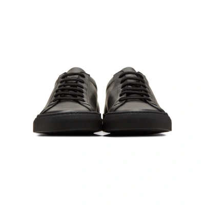 Shop Common Projects Black Original Achilles Low Sneakers In 7547 Black