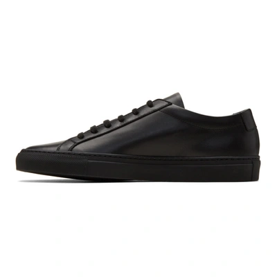 Shop Common Projects Black Original Achilles Low Sneakers In 7547 Black