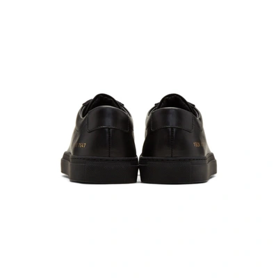 Shop Common Projects Black Original Achilles Low Sneakers In 7547 Black