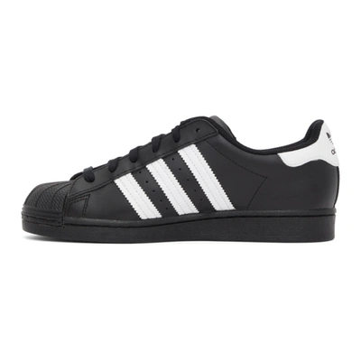 Shop Adidas Originals Black & White Superstar Sneakers In Black/white