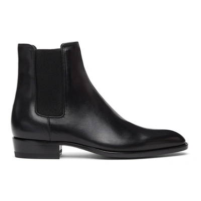 Soar fornærme nøgen Saint Laurent Wyatt 30mm Leather Chelsea Boots In Black | ModeSens