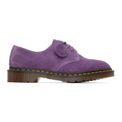 Shop Dr. Martens' Purple C.f. Stead Suede 'made In England' 1461 Derbys