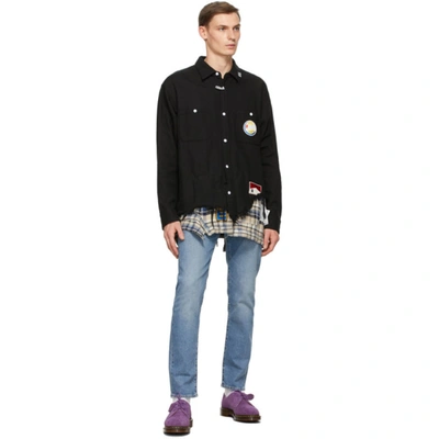 Dr. Martens Purple C.f. Stead Suede 'made In England' 1461 Derbys In Purple