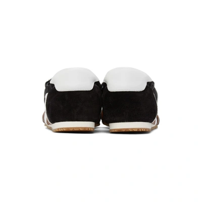 Shop Loewe Black & Brown Ballet Runner Sneakers In 8916 Blkwht