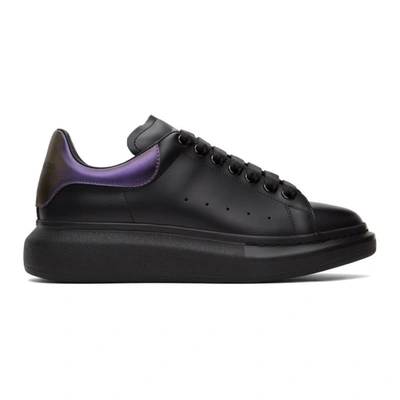 Shop Alexander Mcqueen Black & Purple Oversized Sneakers In 1480 Blkdus