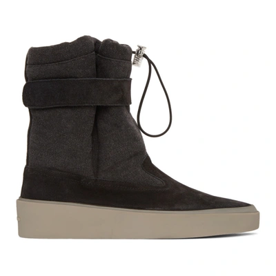 Shop Fear Of God Black Ski Lounge Boots In 007