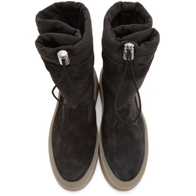 Shop Fear Of God Black Ski Lounge Boots In 007