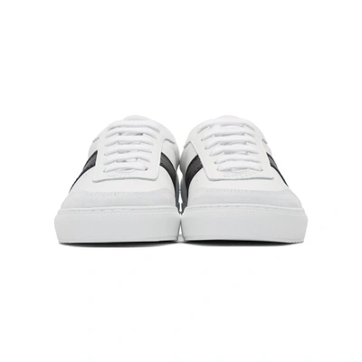 Shop Axel Arigato White And Black Dunk Sneakers In Whiteblk