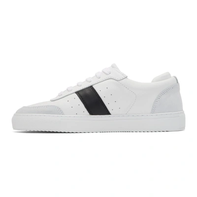 Shop Axel Arigato White And Black Dunk Sneakers In Whiteblk