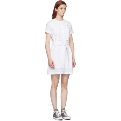 Shop Apc A.p.c. White Loulou Dress In Aab White