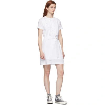 Shop Apc A.p.c. White Loulou Dress In Aab White