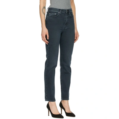 Shop Totême Black Regular Fit Jeans In 220 Vin Blk