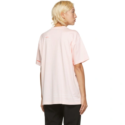 Shop Burberry Pink Carrick Statues T-shirt In A2889 Pink