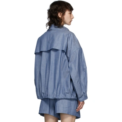 Shop 3.1 Phillip Lim / フィリップ リム Blue Chambray Utility Sport Jacket In Ch400 Chamb