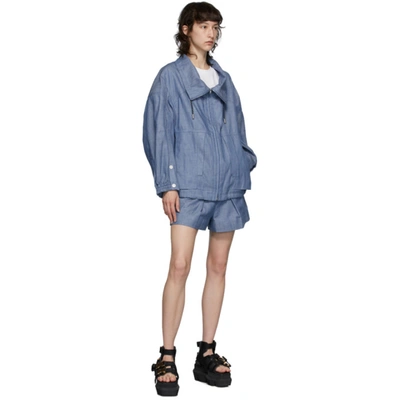 Shop 3.1 Phillip Lim / フィリップ リム Blue Chambray Utility Sport Jacket In Ch400 Chamb