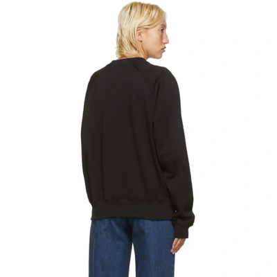 Shop Versace Black Vintage Medusa College Sweatshirt In A1008 Black