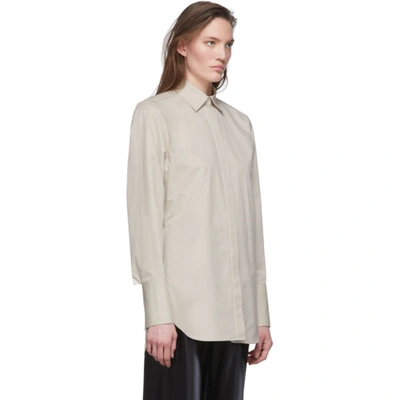 Shop The Row Grey Cody Shirt In Prg Pearl G