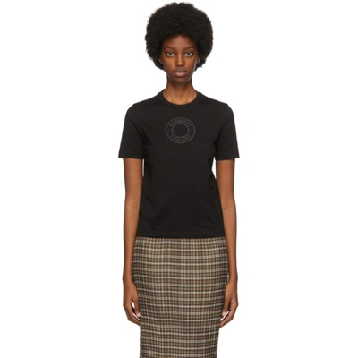 Shop Burberry Black Jemma Logo T-shirt