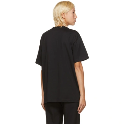 Shop Burberry Black Emerson T-shirt In A1189 Black