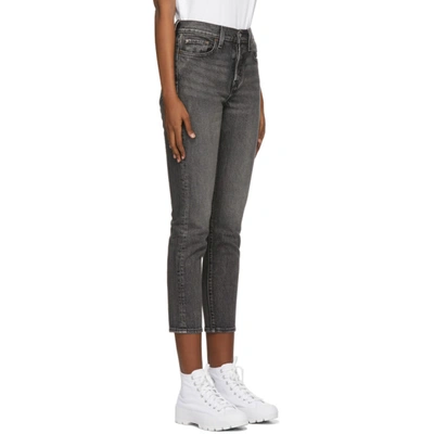 Shop Levi's Grey Wedgie Fit Ankle Jeans In Better Weat