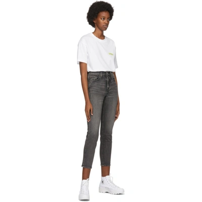 Shop Levi's Grey Wedgie Fit Ankle Jeans In Better Weat
