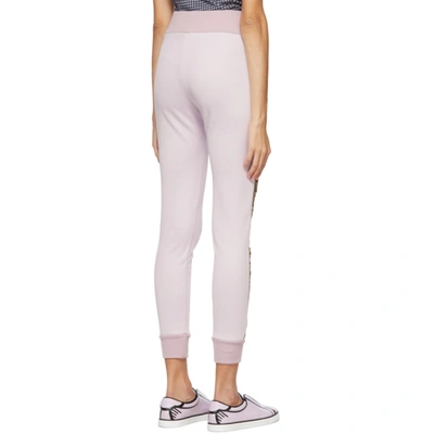 Shop Fendi Pink Forever  Stripe Lounge Pants In F1b62 Xylo
