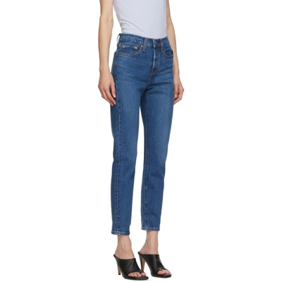 Shop Levi's Blue Wedgie Fit Ankle Jeans In Charleston