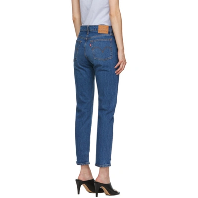 Shop Levi's Blue Wedgie Fit Ankle Jeans In Charleston