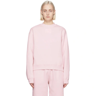 Shop Alexander Wang T Pink Foundation Terry Sweatshirt In 683 Primros