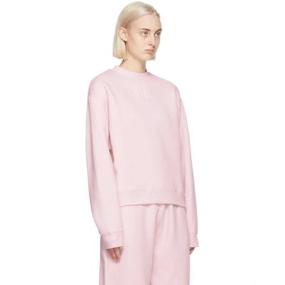 Shop Alexander Wang T Pink Foundation Terry Sweatshirt In 683 Primros