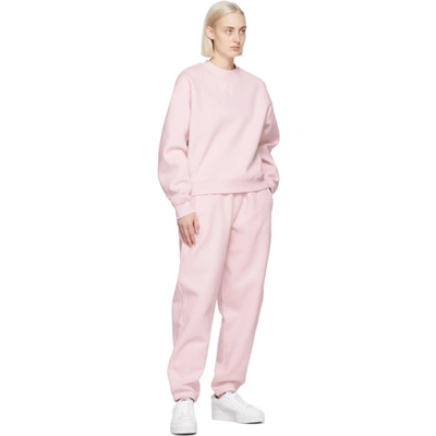Shop Alexander Wang T Pink Foundation Terry Sweatshirt In 683 Primros