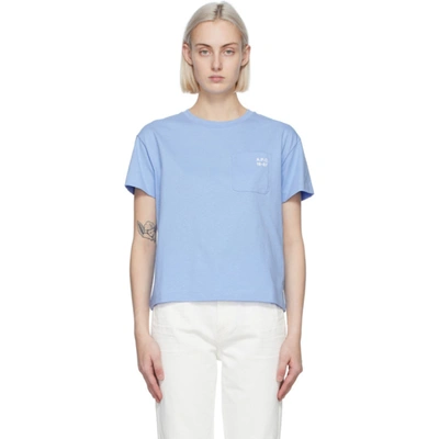 Shop Apc Blue Emma T-shirt In Iaa Blue