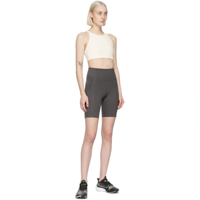 Shop Girlfriend Collective Off-white Topanga Sports Bra In Ivory