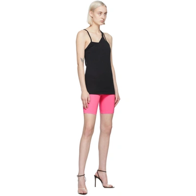 Shop Helmut Lang Pink Jersey Bike Shorts In Wkc Disco Pink