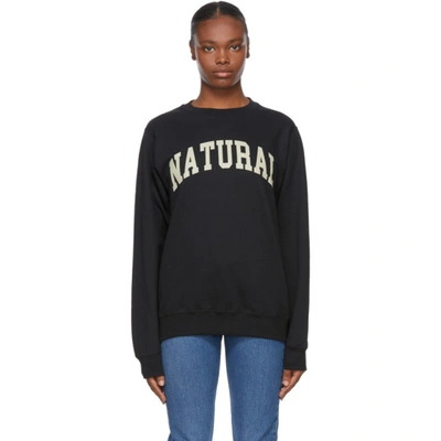 Shop Museum Of Peace And Quiet Black Print 'natural' Sweatshirt