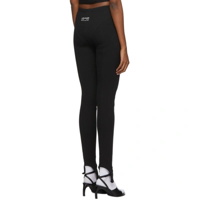 Shop Lourdes Black 80s Stirrup Leggings