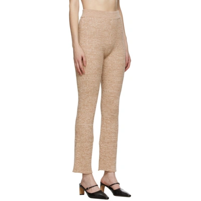 Shop Anna Quan Beige Liza Lounge Pants In Maple