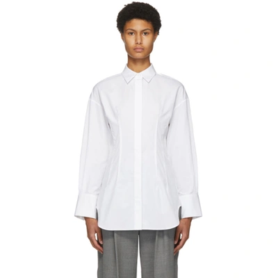 Shop Partow White Poplin Petra Shirt