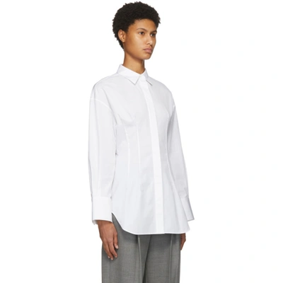 Shop Partow White Poplin Petra Shirt