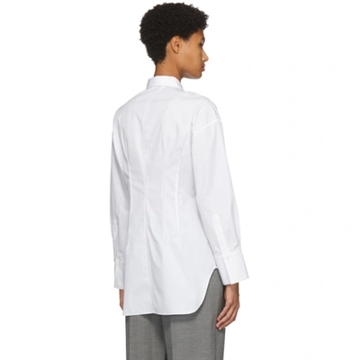 Shop Partow White Poplin Petra Shirt