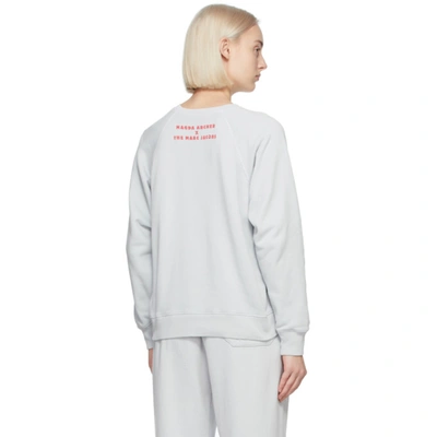 Shop Marc Jacobs Grey Magda Archer Edition 'stop Ripping Me Off' Sweatshirt In 035 Grey