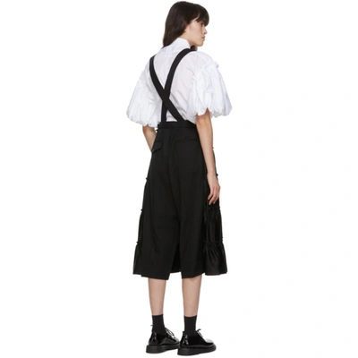 Shop Noir Kei Ninomiya Black Suspender Skirt Trousers In 1 Black