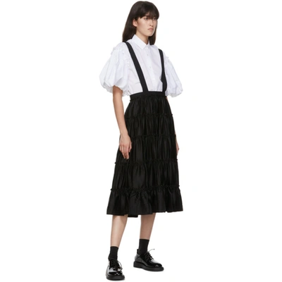 Shop Noir Kei Ninomiya Black Suspender Skirt Trousers In 1 Black